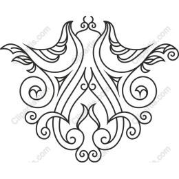 Elegant Floral and Bird Motif