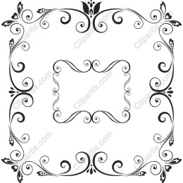 Elegant Ornamental Border Frame