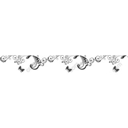 Elegant Butterfly Decorative Border