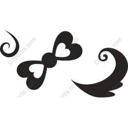 Whimsical Heart Flourish Set