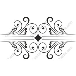 Elegant Black Decorative Flourish