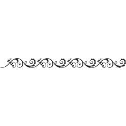 Elegant Decorative Border with Floral Swirls