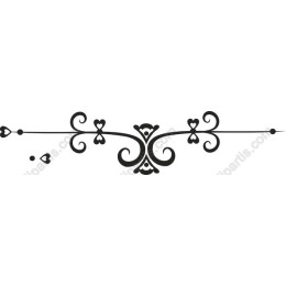 Elegant Heart Ornament Border