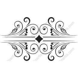 Elegant Black Decorative