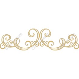 Luxurious Golden Swirl Ornament