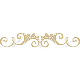 Elegant Gold Decorative Border Clipart