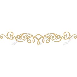 Elegant Gold Swirl Ornament