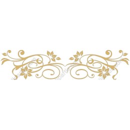 Gold Floral Scroll