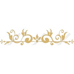 Elegant Golden Floral Separator
