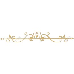 Ornate Golden Decorative Border