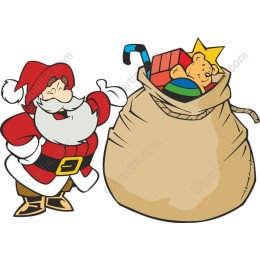 Santa Claus with Gift Sack