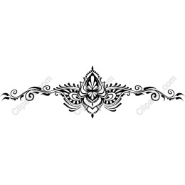 Exquisite Ornamental Floral Border