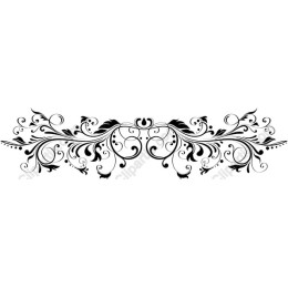 Elegant Floral Flourish Ornament