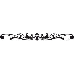 Elegant Black Floral Ornament