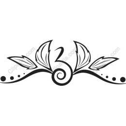 Floral Swan Emblem