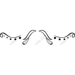 Elegant Black Swirl Ornament