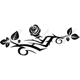 Elegant Black Rose Vine