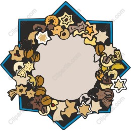 Customizable Cookie and Nut Wreath