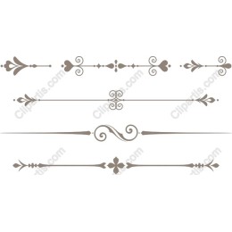 Elegant Ornate Dividers Set