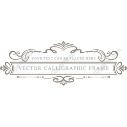Elegant Calligraphic Frame