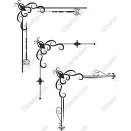 Elegant Corner Flourishes
