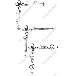 Ornate Decorative Corners Set