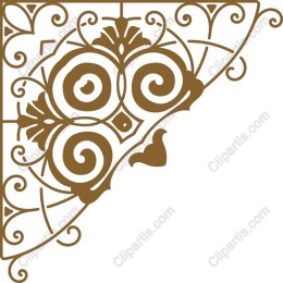 Elegant Vintage Corner Ornament