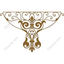 Vintage Scroll Decorative Element