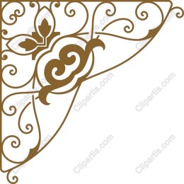 Elegant Vintage Corner Ornament