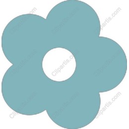 Flower - Minimalist Blue Flower