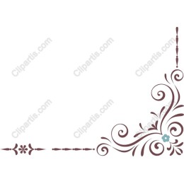 Floral Scroll Corner