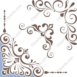 Ornate Corner Flourish Set