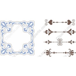Elegant Decorative Frame and Divider Set