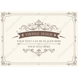 Elegant Vintage with Customizable Text
