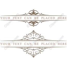 Elegant Ornate Frames with Custom Text Areas