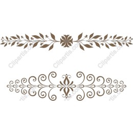 Elegant Floral Ornament Set