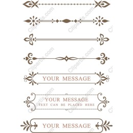 Elegant Decorative Borders Set