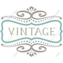 Vintage Decorative Label