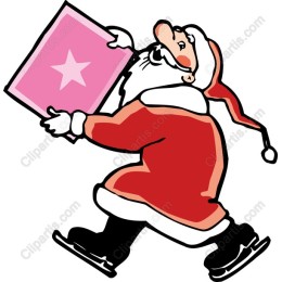 Santa Claus Ice Skating Holiday