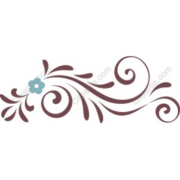 Floral Swirl Decorative