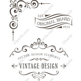 Vintage Decorative Elements - Original Brand 1923