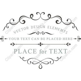 Elegant Elements with Customizable Text