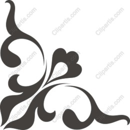 Elegant Decorative Corner Flourish