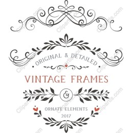 Vintage Frames & Ornate Elements Collection