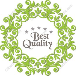 Elegant Green Wreath with Best Quality Inscription