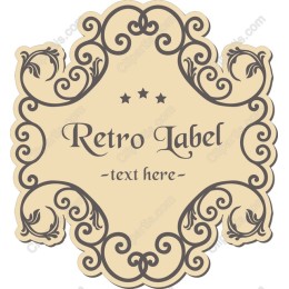 Elegant Retro Label