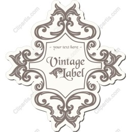 Elegant Vintage Label