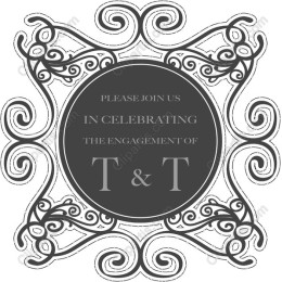 Elegant Engagement Invitation