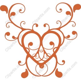 Elegant Heart and Swirl