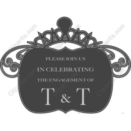 Elegant Engagement Invitation